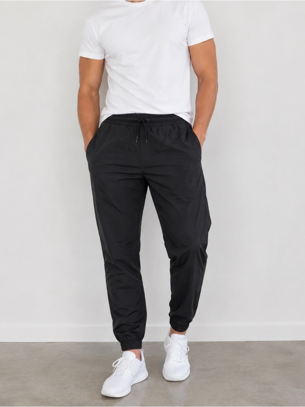 South Pole mens authentic collection joggers size large NWOT color black